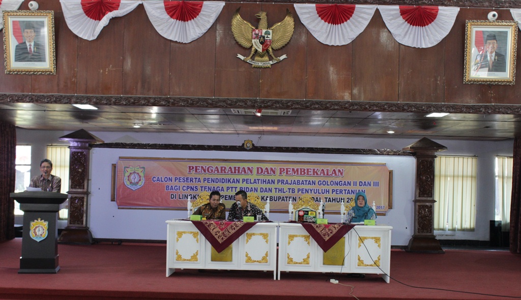 Pembekalan Calon Peserta Diklat Prajabatan Bagi CPNS  Tenaga PTT Bidan dan THL-TB Penyuluh Pertanian