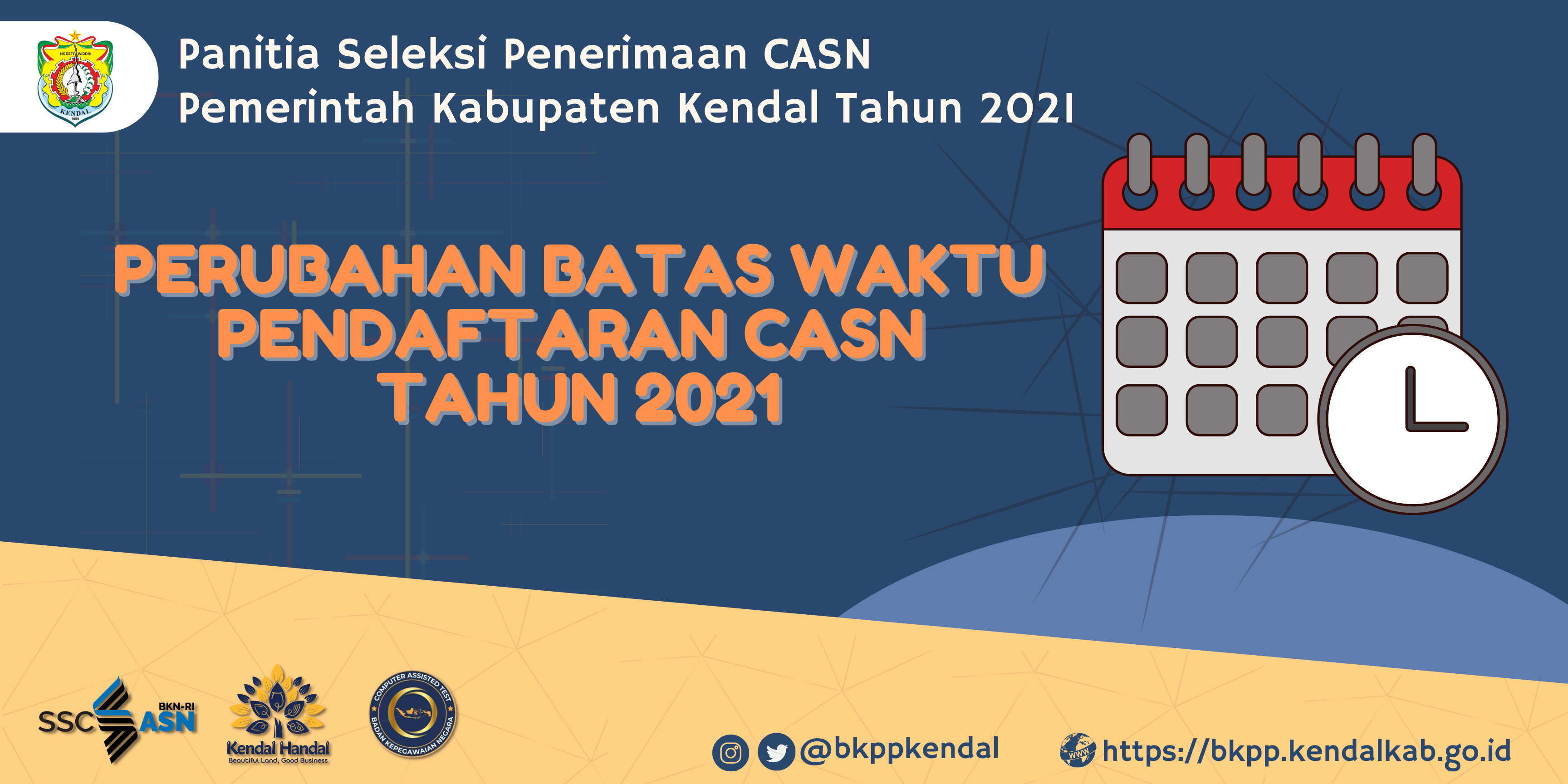 Pengumuman Perubahan Batas Waktu Pendaftaran CASN 2021
