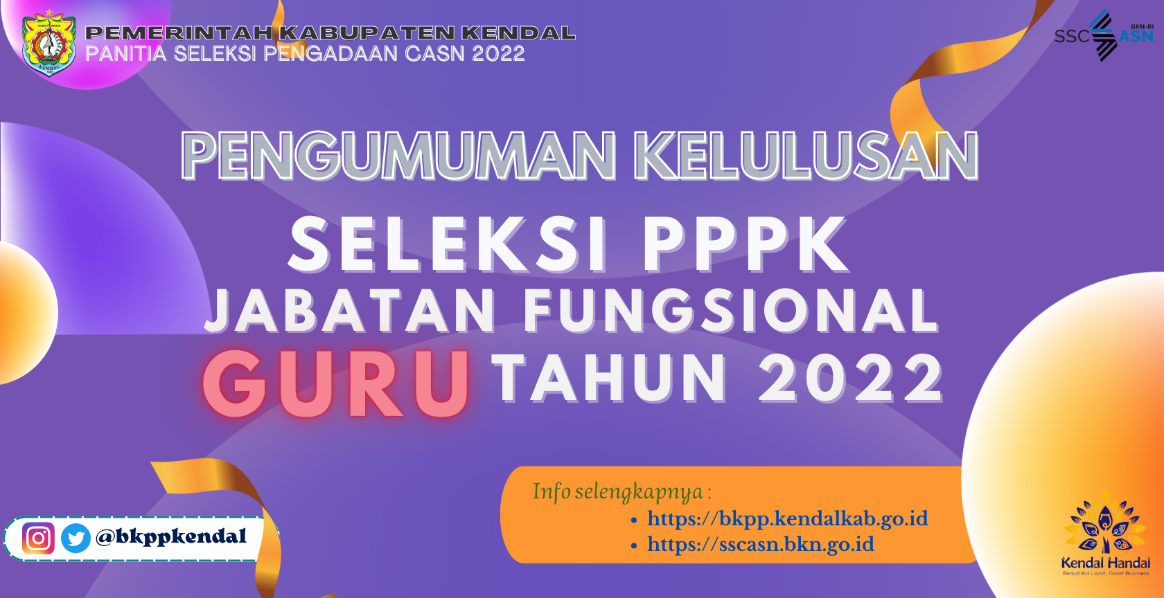 Pengumuman Hasil Seleksi Kompetensi PPPK Jabatan Fungsional Guru Tahun 2022