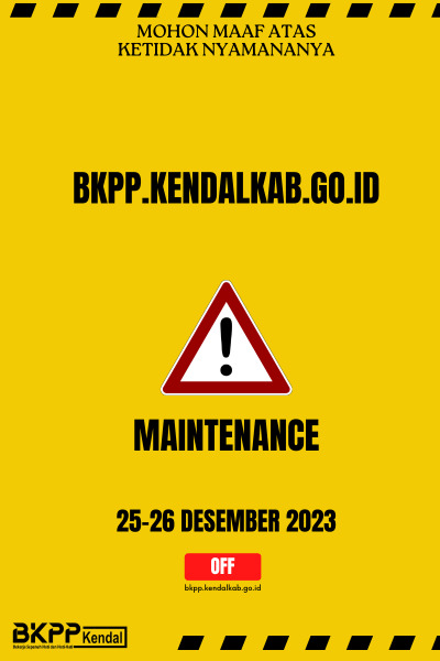 Maintenance Website BKPP Kab. Kendal