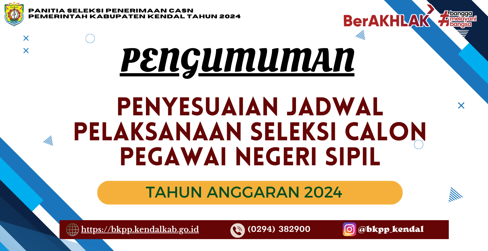 Penyesuaian Jadwal Pelaksanaan Seleksi CPNS Tahun Anggaran 2024